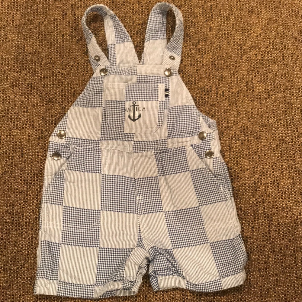 Adorable 18M Nautica Short Overalls